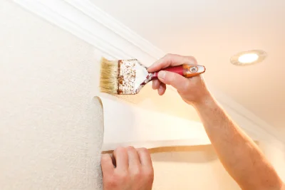 Pose de papier peint à Gaillagos — revêtements muraux et toiles de verre